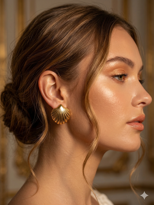 Chunky Gold Hoop Earrings | Stainless Steel, Tarnish-Free Everyday Statement Jewelry.