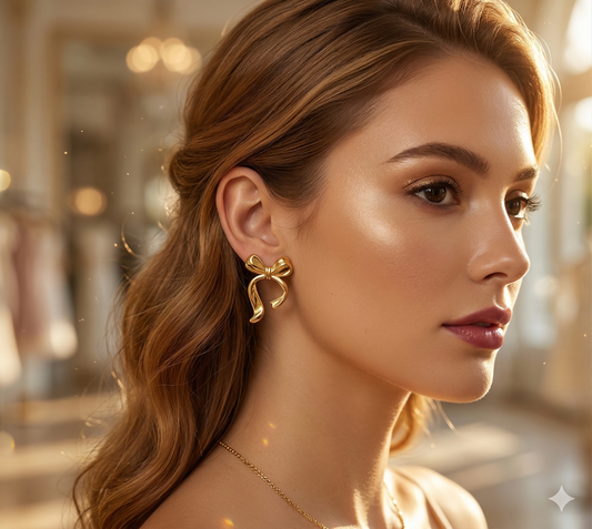 Chunky Gold Hoop Earrings | Stainless Steel, Tarnish-Free Everyday Statement Jewelry.
